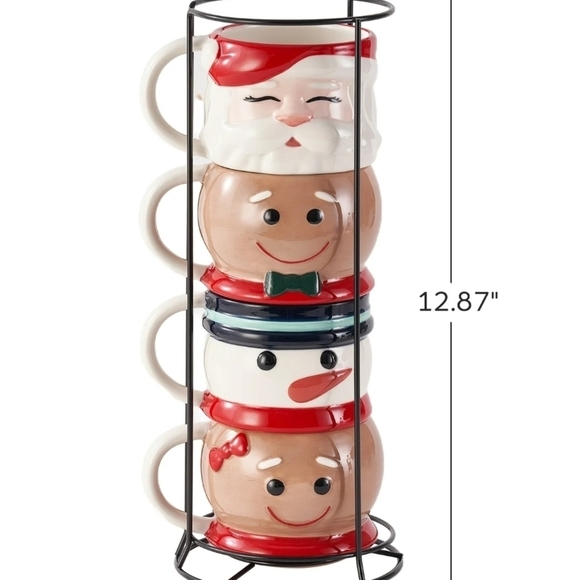None Other - Holiday Character Mug Set with Stand